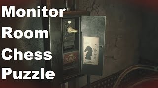 Resident Evil 2 Remake  Monitor Room Chess Puzzle [upl. by Clarita771]