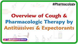 overview of cough and Pharmacologic therapy by Antitussives and Expectorants [upl. by Eisus]