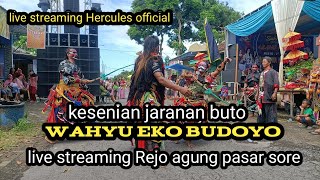 Hercules Official sedang live streaming jaranan wahyu eko budoyo di rejo agung pasar sore [upl. by Stoneman693]