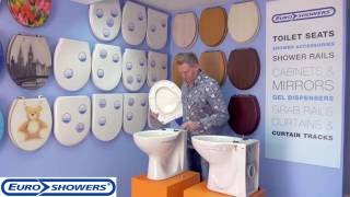 Euroshowers Toilet Seat Fitting Instructions TopBottom Fitting [upl. by Zilevi]