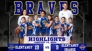 4th Grade Olentangy 19 vs Olentangy Orange 9 Highlights  January 14 2024 [upl. by Ashien]