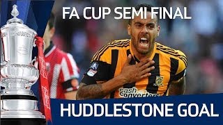 TOM HUDDLESTONE GOAL Hull City take the lead for the first time in the FA Cup Semi Final [upl. by Ofelia]