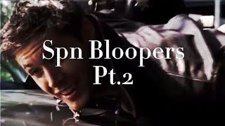 Supernatural bloopers Pt 2 contains clips from all seasons [upl. by Morty]