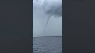 Waterspout Towers Over Florida Harbor [upl. by Ner803]