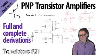 PNP Amplifier Examples 21Transistors [upl. by Arimihc]