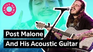 Post Malones quotStayquot And His Acoustic Guitar Skills  Genius News [upl. by Weitman]