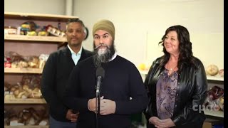 Jagmeet Singh calls for excess profit tax on grocery chains in federal budget – April 3 2024 [upl. by Cheke]