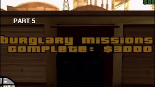 GTA San Andreas walktrough 100 All Burglary Mission [upl. by Filip]