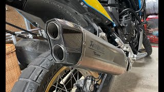 Akrapovic DB Killer Removal Debaffle PART 1  Tenere 700 [upl. by Lletram]