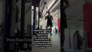 How To Do Tricep Rope Extensions 8 sets x 812 Reps Start Light Increase Weight Over Time Form [upl. by Muriah]