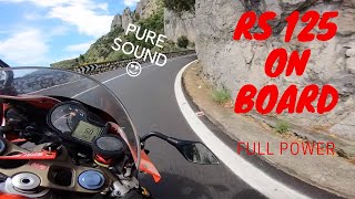 Aprilia RS 125 ON BOARD  2STROKE  PURE SOUND  FULL POWER [upl. by Evvie]