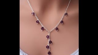 Handmade Necklace Ideas  How to Make a simple amp amazing necklace  Tutorial [upl. by Pearman956]