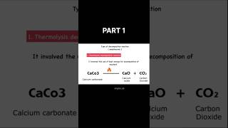 Types of chemical reaction 🤯decompositionreaction chemistry ytshorts [upl. by Rugg640]