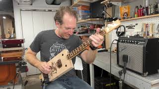 3 String Thursday with Mike Snowden and the Grade a 3 String Cigar Box Guitar 2517 [upl. by Lanoil398]