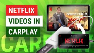 How To Watch Netflix Videos in CarPlay No Jailbreak No App  HDMI to CarPlay Adapter Update [upl. by Audwen39]