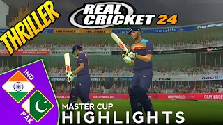 IND MASTER VS PAK MASTER REAL CRICKET 24 GAMEPLAY 🔥  MUST WIN GAME FOR INDIA 😑 [upl. by Leber]