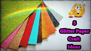 5 Easy glitter paper craft ideas  glitter foam sheet craft ideas  DIY Wall decor  artmypassion [upl. by Nels]