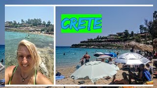 ChaniaLoutraki Beach in CreteGreece 5 July 2020 with 32 degrees [upl. by Enaled]