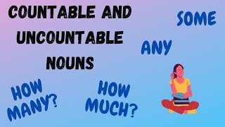 Countable and Uncountable Nouns  Sustantivos contables e incontables en inglés [upl. by Nyrrek506]