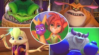 Spyro 3  All Bosses Reignited Trilogy [upl. by Steel]