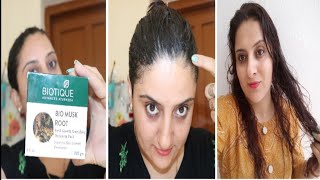 How to Apply Biotique Musk Roothair mask Requested Vedeo Indian youtuber MoM Navneet [upl. by Niliram791]