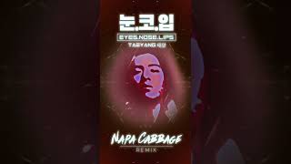 Napa Cabbage EDM Remix  TAEYANG  눈코입 EYES NOSE LIPS TUNNEL VISION MV [upl. by Anitnegra]