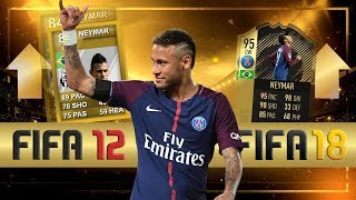 NEYMAR JR DE FIFA 12 A FIFA 18  TODAS SUS CARTAS Y SU POSIBLE FUTURO [upl. by Tomasz]