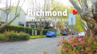 4K Melbournes BEST Suburbs Richmond Walking TOUR ⎮ Melbourne Suburbs Walk [upl. by Ahsaya]