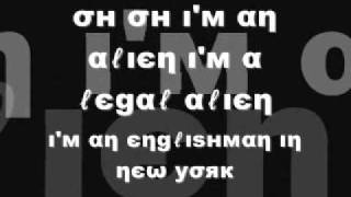 Englishman in New York Lyrics [upl. by Deborath]