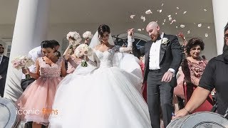 The groom meets his bride Khadijeh Mehajer in the most lavish way LEBANESE WEDDING [upl. by Metzgar]