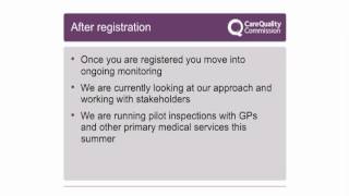 Understanding CQC registration presentation from events for GPs and other primary medical services [upl. by Noied]