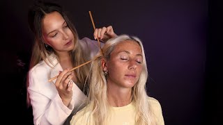 ASMR Unintentional Style Scalp amp Hair Check with Tests Treatments amp Hair Perfecting [upl. by Arianne]