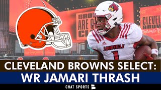 Cleveland Browns Select WR Jamari Thrash In Round 5 Of 2024 NFL Draft  Reaction amp Browns News [upl. by Winou]