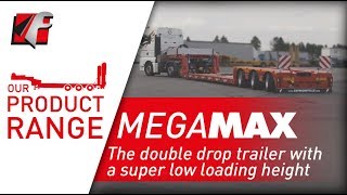 FAYMONVILLE MegaMAX  The double drop trailer with a super low loading height [upl. by Adnilemreh]