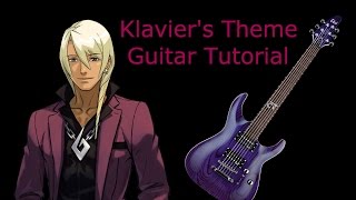 Klaviers Theme  Guitar Tutorial Apollo Justice Ace Attorney [upl. by Aernda]