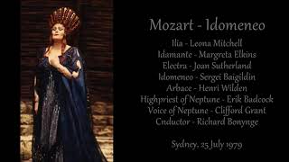 Mozart  Idomeneo  Mitchell Elkins Sutherland Baigildin Wilden  Bonynge Sydney 25 July 1979 [upl. by Enedan384]