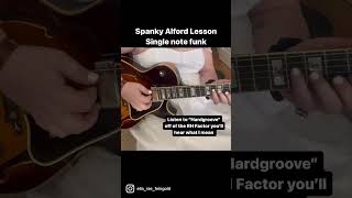 Spanky Alford Lesson Single Note Funk Picking [upl. by Adlemy273]