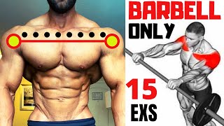 15 BEST SHOULDERS WORKOUT WITH BARBELL ONLY  Les meilleurs exs Musculation épaules avec barre [upl. by Fesuoy]