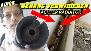 BEHANG VERWIJDEREN ACHTER RADIATOR [upl. by Edmea]