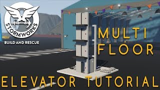 Stormworks MultiFloor Elevator Tutorial [upl. by Ayin]