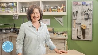 LEARN amp DO Creating a Tool Pegboard  Home HowTo Series  Martha Stewart [upl. by Nerad378]