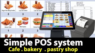 simple pos system for small business with Bill Printing in java  Touch screen POS [upl. by Lamek]