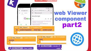 webviewer component part2  kodularMIT app inventor or thunkable in bangla [upl. by Ehcar]