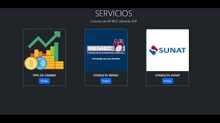 ✅Consumo de API REST y Consultar Datos de RENIEC SUNAT y TIPO CAMBIO en PHP  2025 [upl. by Okihcim]