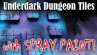 Cheap and Easy Spray Painted Underdark Dungeon Tiles Step by Step Building Terrain Process [upl. by Issim]