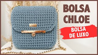 Bolsa de Crochê Luxo  Bolsa de Crochê Feita com Fio Náutico  Desafio Bolsa Chloe por Dazz Crochê [upl. by Brockie175]