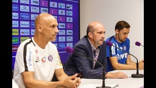 Pressekonferenz vor FK Austria Wien  Wacker Innsbruck [upl. by Botsford968]