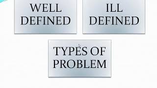 Types of problem Difference between well defined and ill defined problemProblem solvingMPC001 [upl. by Adnoved]