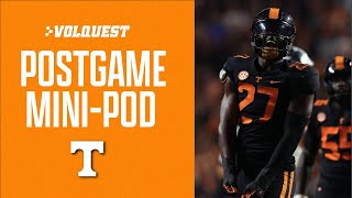 Tennessee Football Postgame MiniPodcast Tennessee tops Kentucky 2818 [upl. by Hsizan]