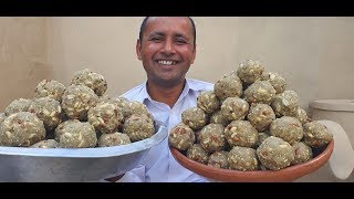 Chawal ki Pinni  Chawal ke Ladoo Recipe  Rice Flour Laddu  Grandmas Style  Mubashir Saddique [upl. by Harli556]